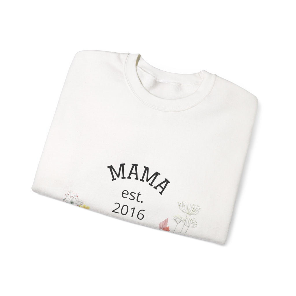 Mama Floral Sweatshirt — 'Mama' Script with Floral Print