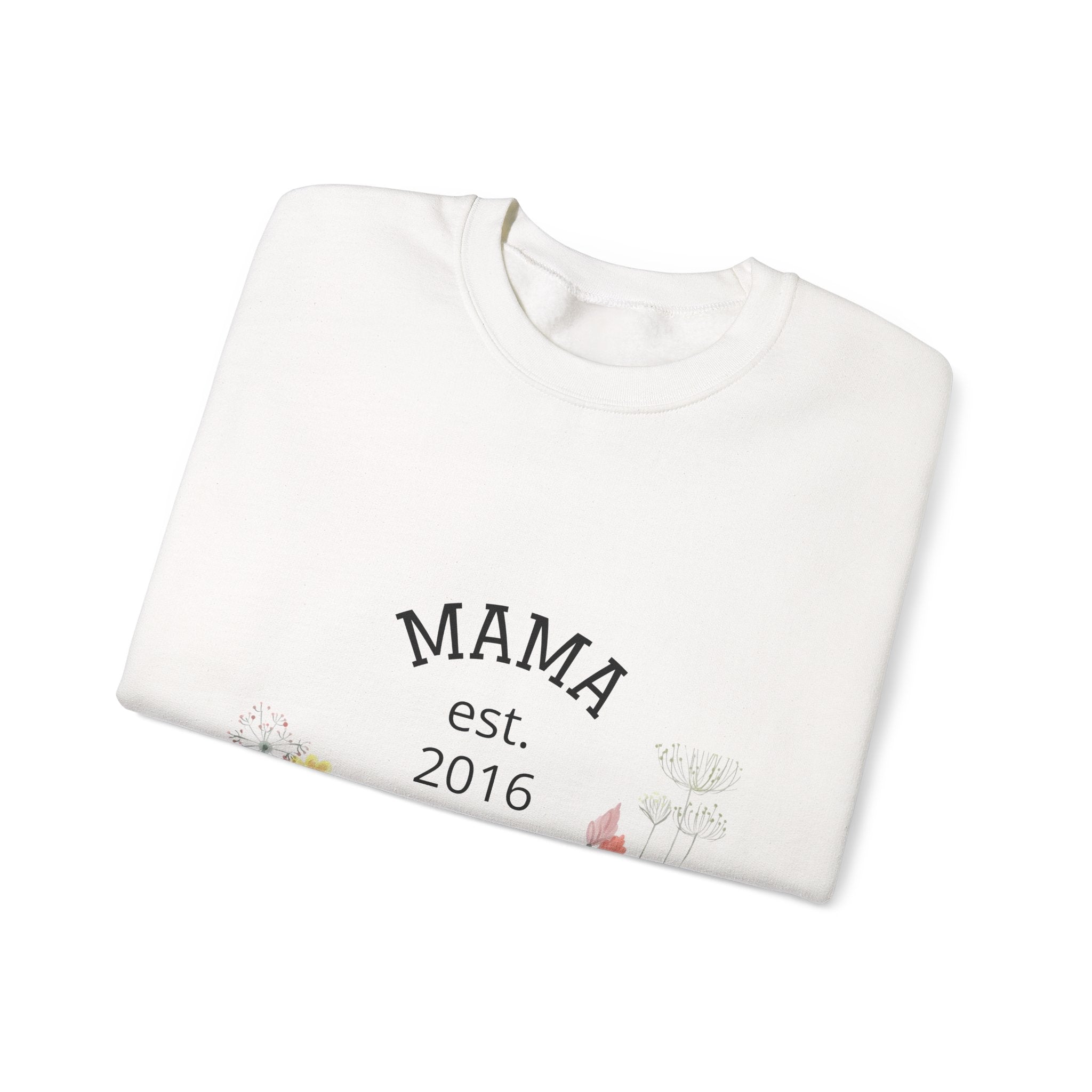 Mama Floral Sweatshirt — 'Mama' Script with Floral Print
