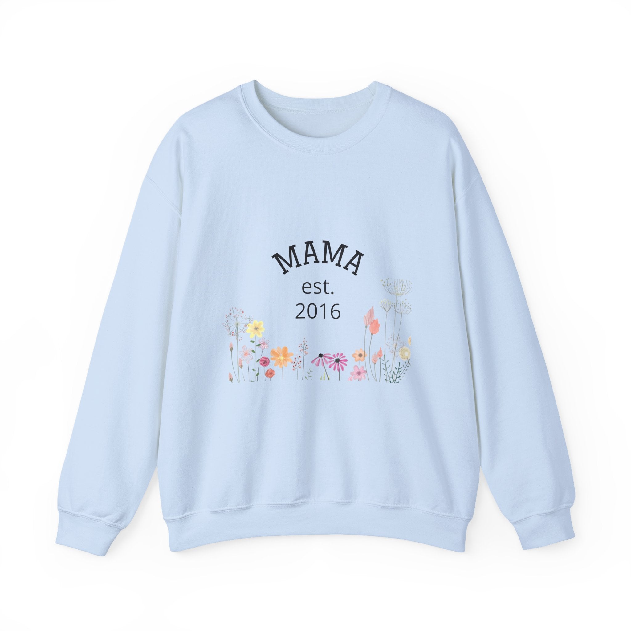 Mama Floral Sweatshirt — 'Mama' Script with Floral Print