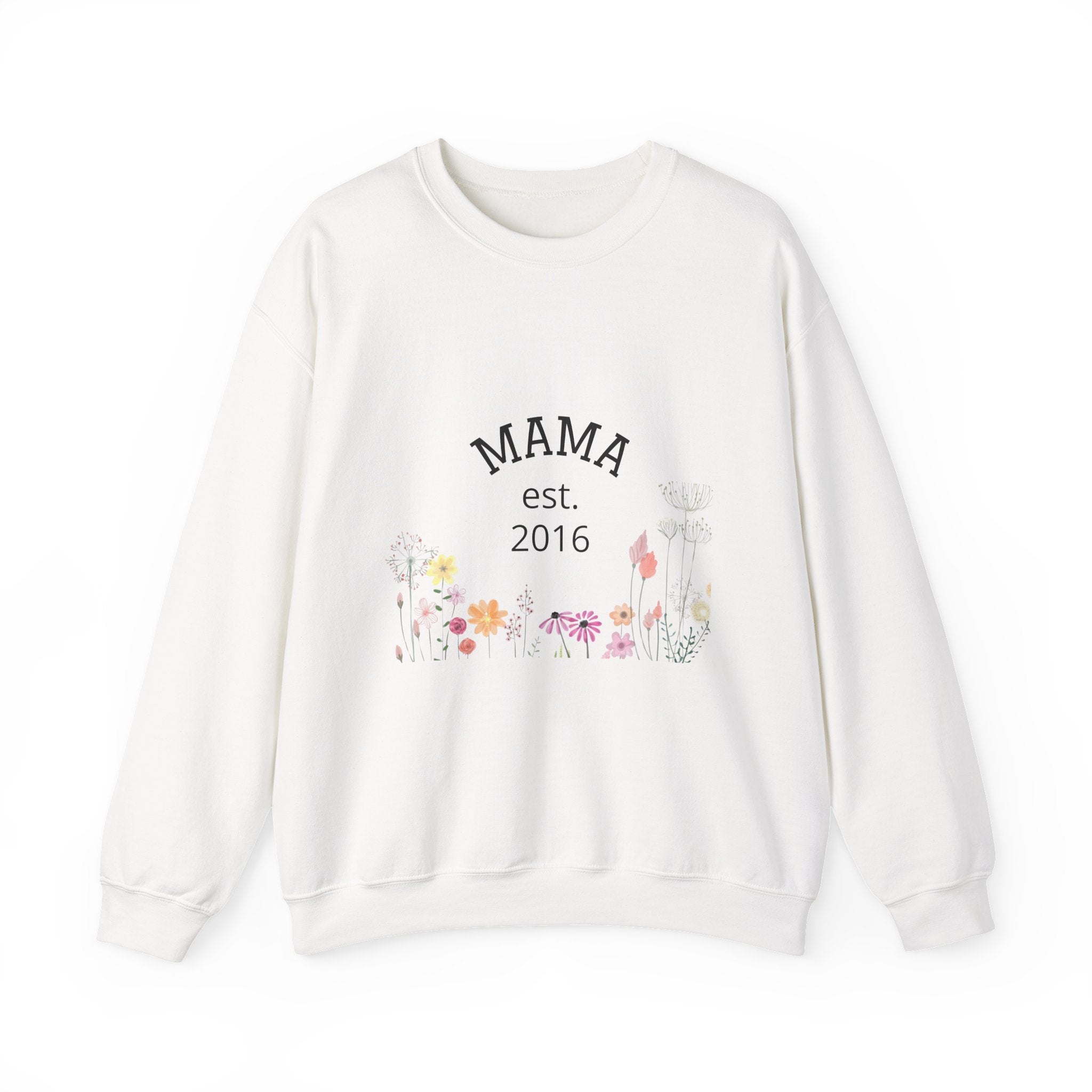 Mama Floral Sweatshirt — 'Mama' Script with Floral Print