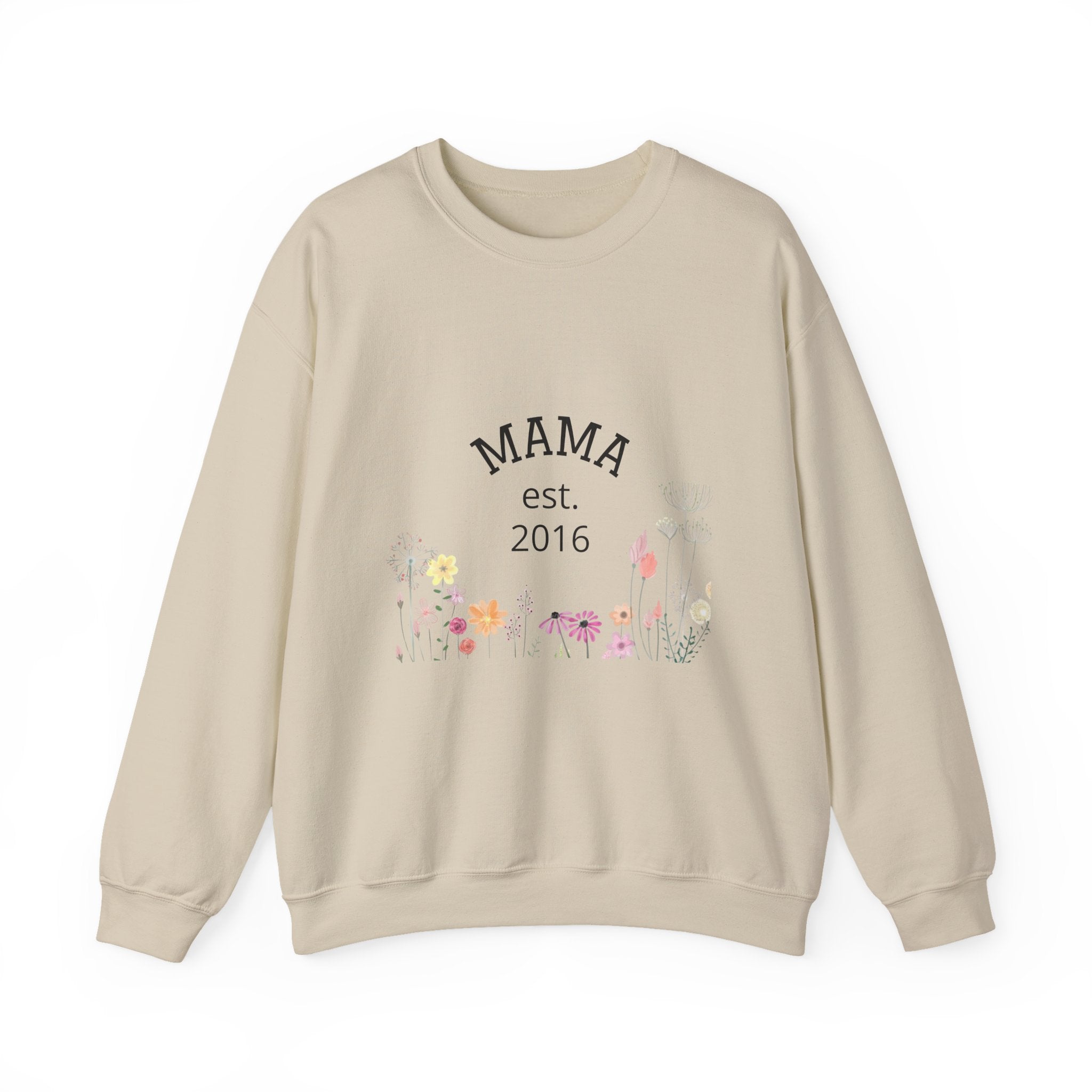 Mama Floral Sweatshirt — 'Mama' Script with Floral Print