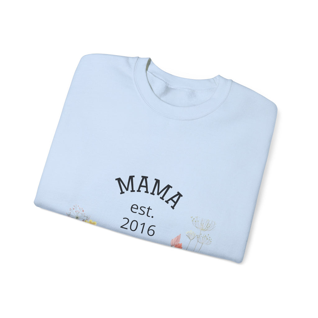Mama Floral Sweatshirt — 'Mama' Script with Floral Print