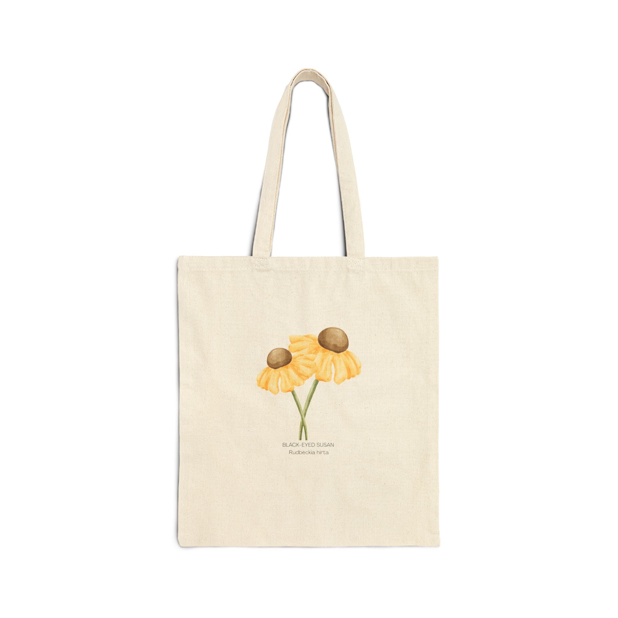 Black-eyed Susan Wildflower Tote Bag — Botanical Canvas Tote