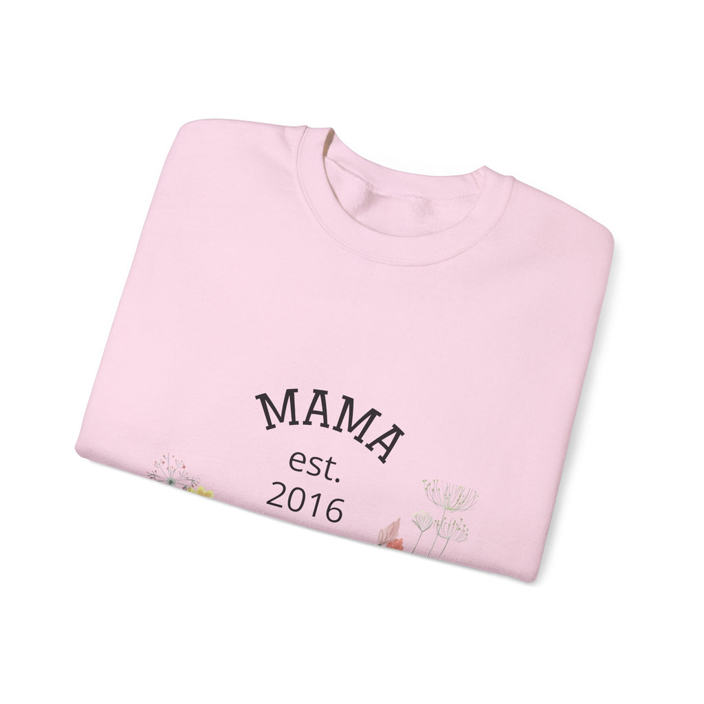 Mama Floral Sweatshirt — 'Mama' Script with Floral Print